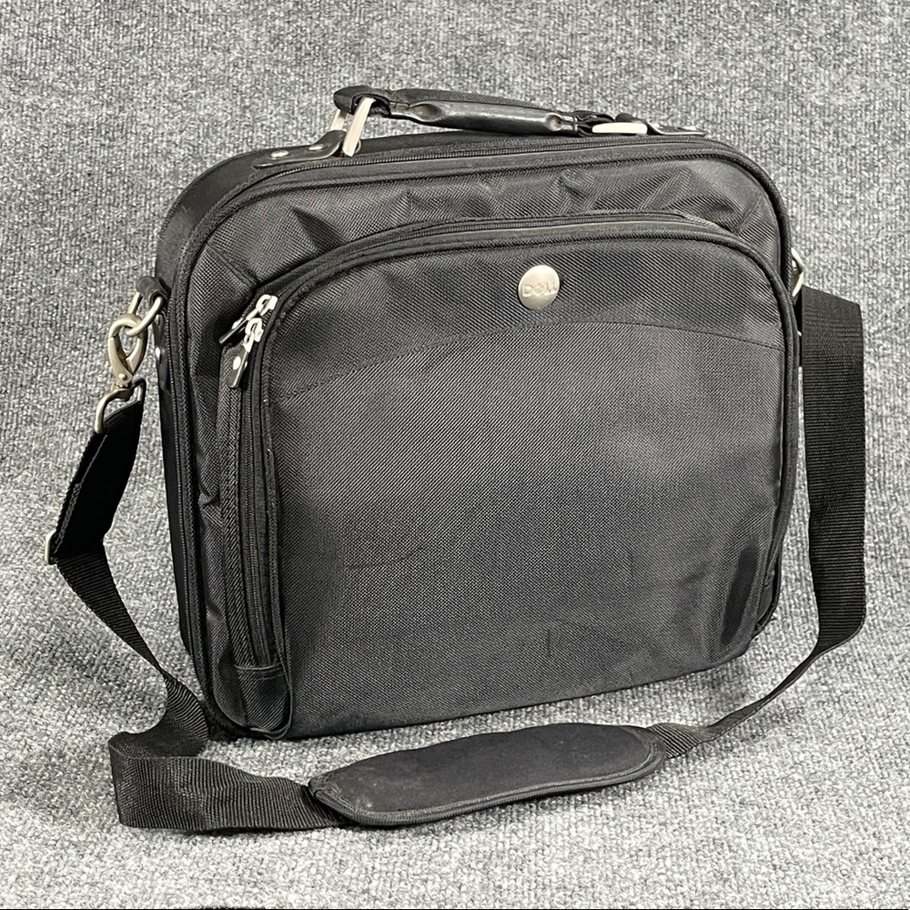 *Dell Black  Nylon Laptop Briefcase Bag